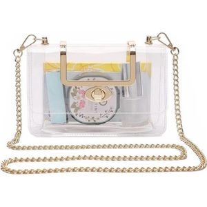 Clear Purse Stadium Approved for Women, Small Clear Crossbody Bag Fashion